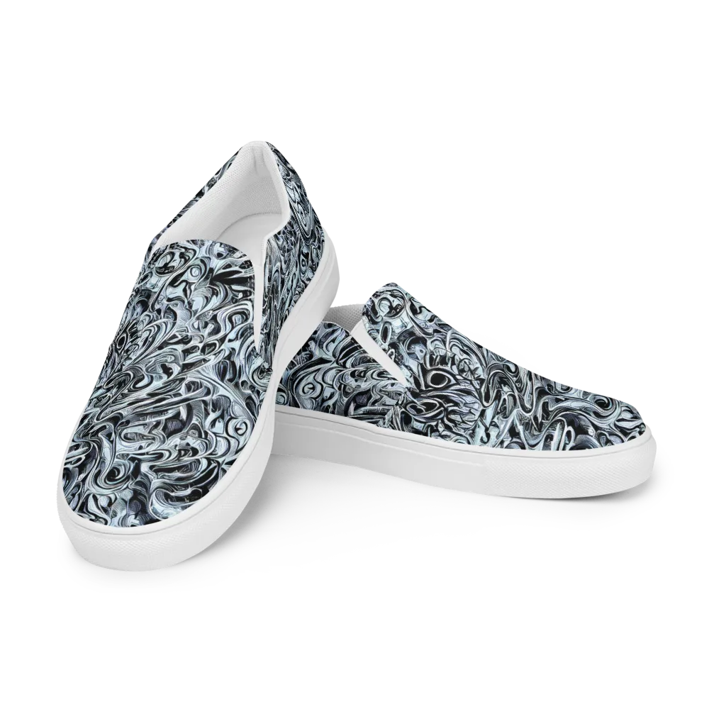 Horkey's Nebula on Women's Slip-On Canvas Shoes — Left Front