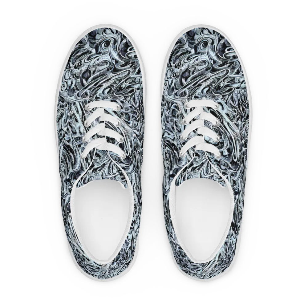 Horkey's Nebula on Men's Lace-Up Canvas Shoes — Front