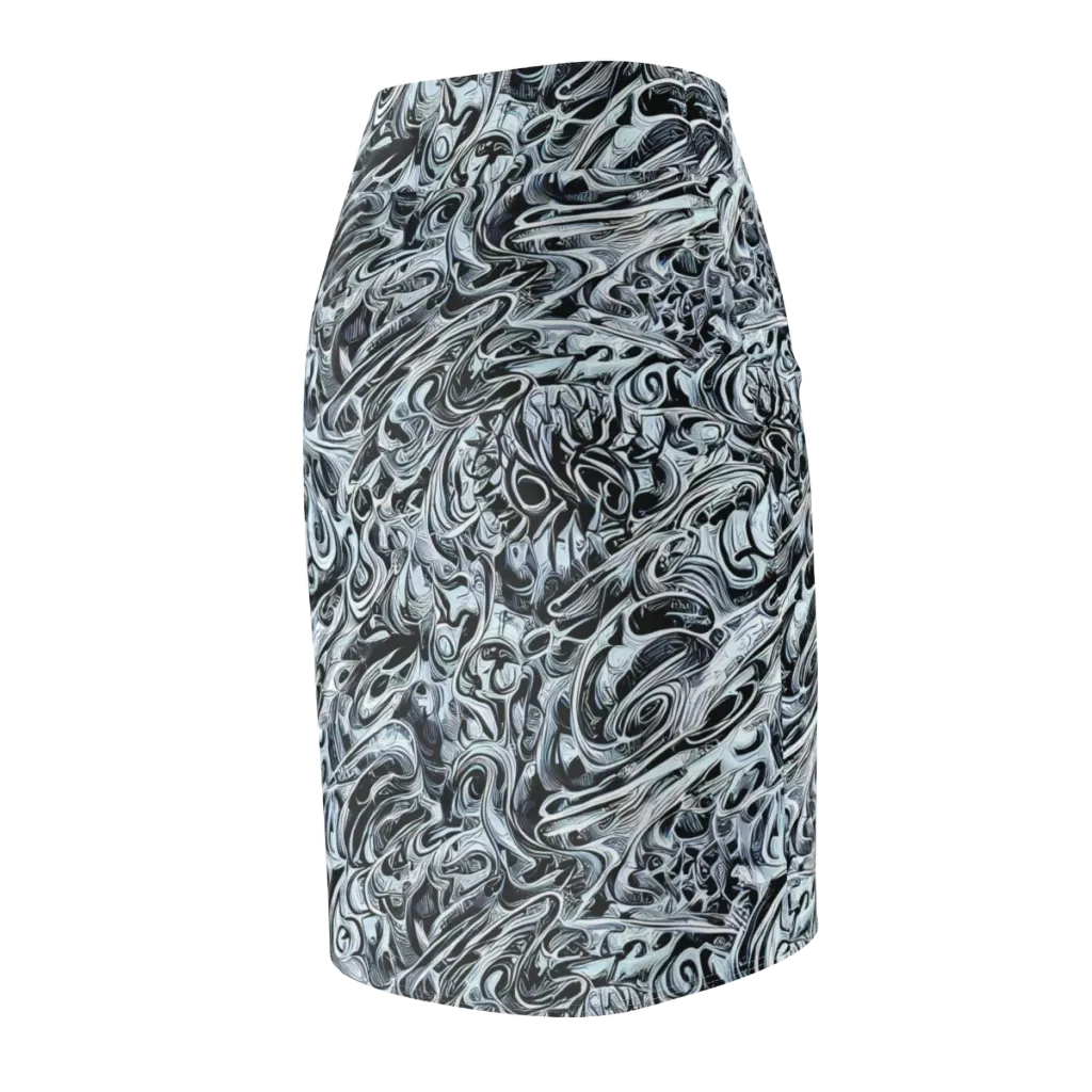 Horkey's Nebula on Pencil Skirt — Back Side