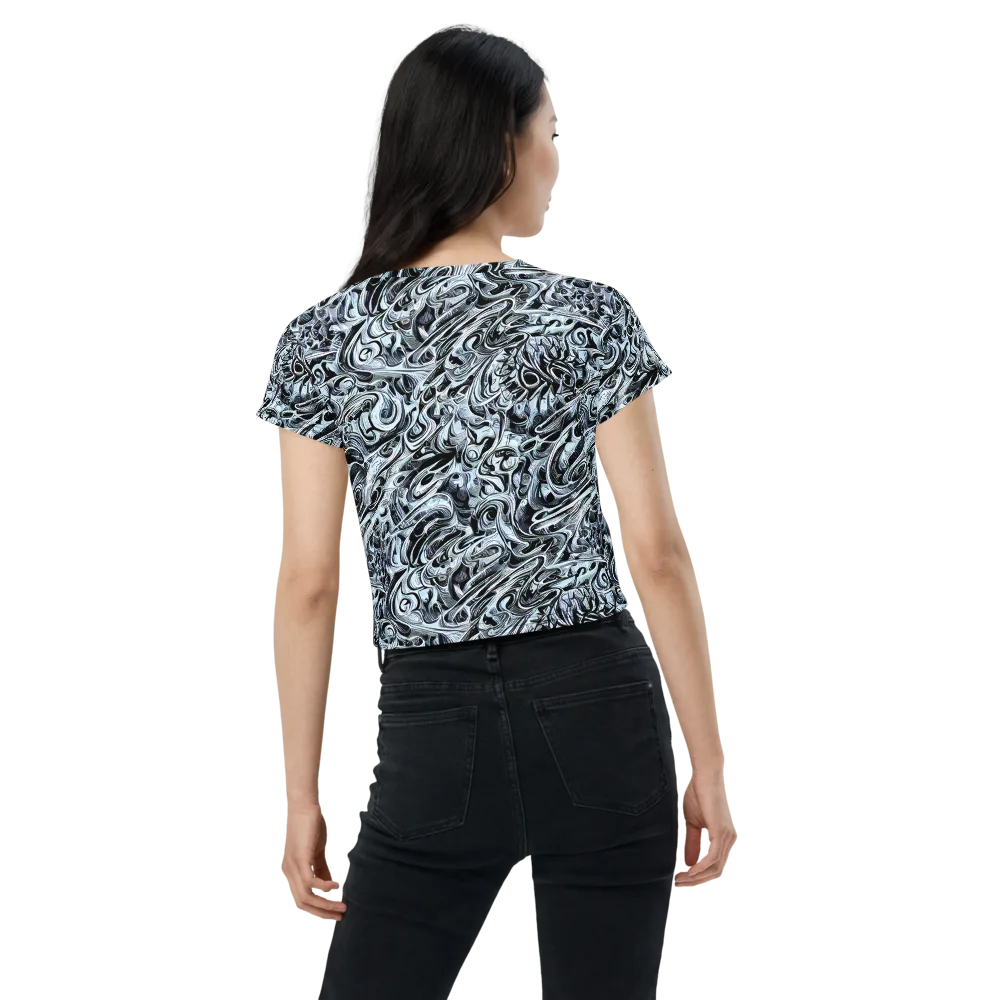 Horkey's Nebula on Crop Tee — Back