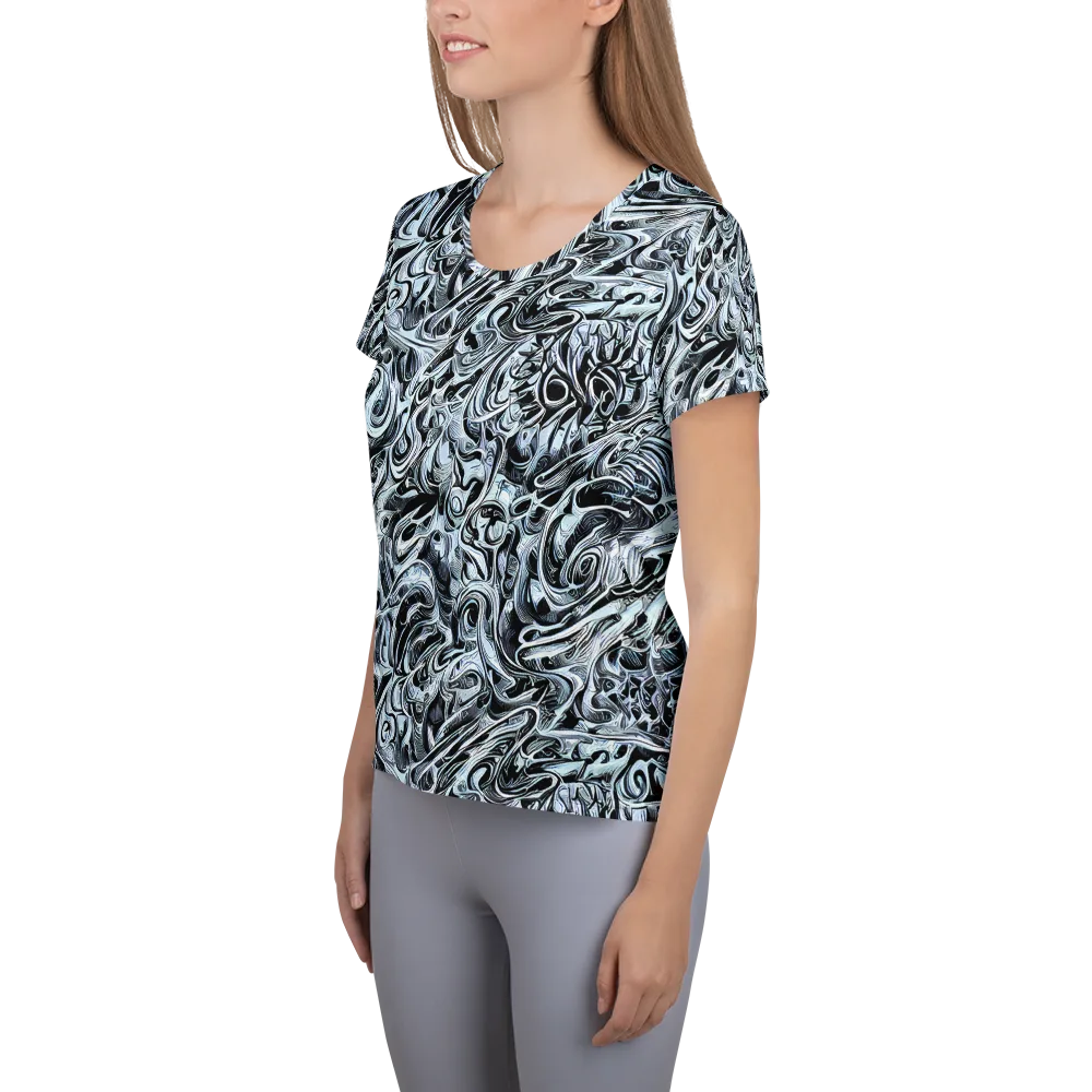 Horkey's Nebula on Women's Athletic T-Shirt — Left