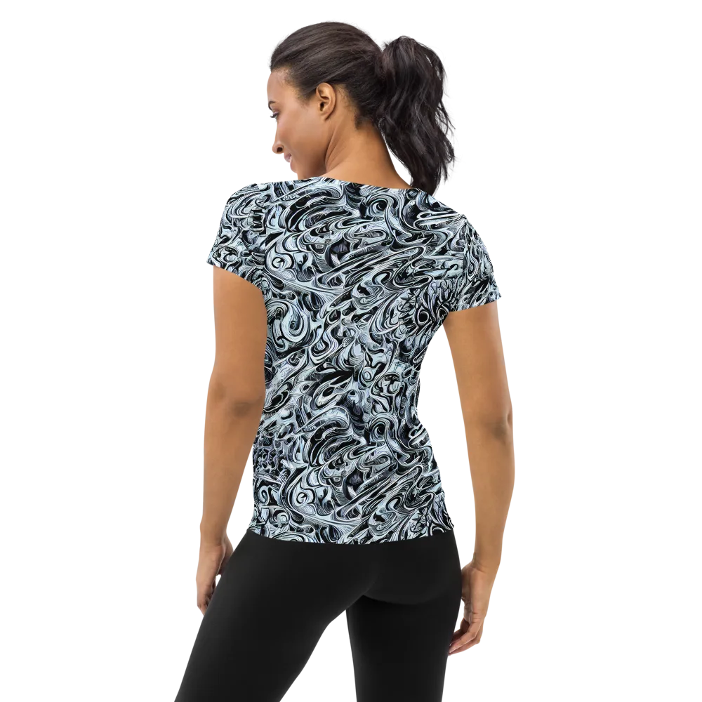 Horkey's Nebula on Women's Athletic T-Shirt — Back
