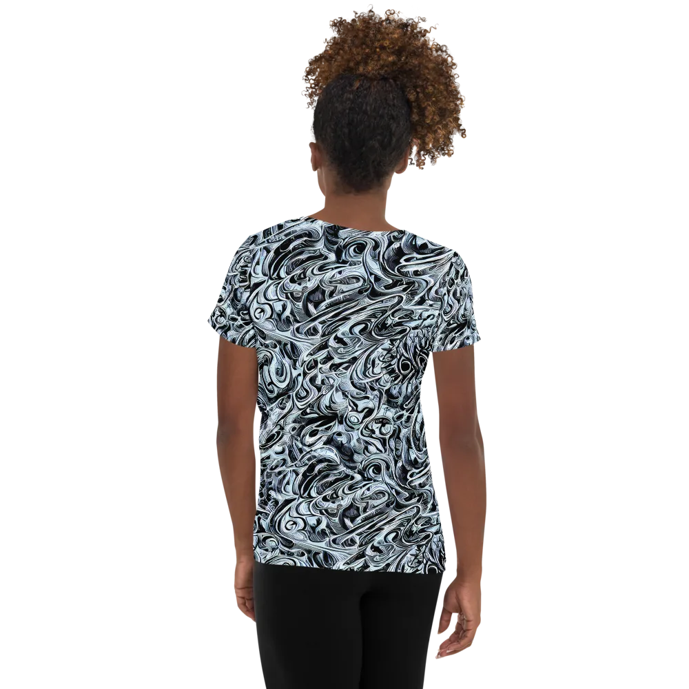 Horkey's Nebula on Women's Athletic T-Shirt — Back