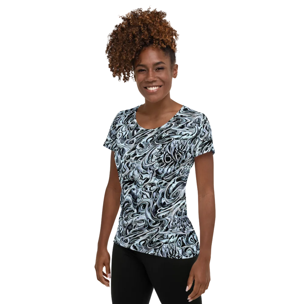 Horkey's Nebula on Women's Athletic T-Shirt — Left
