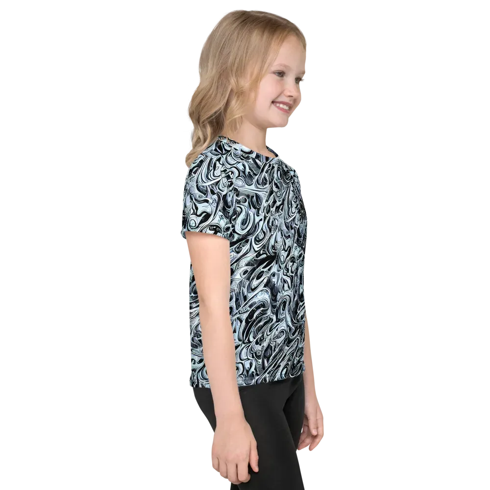 Horkey's Nebula on Kids Crew Neck T-Shirt — Right