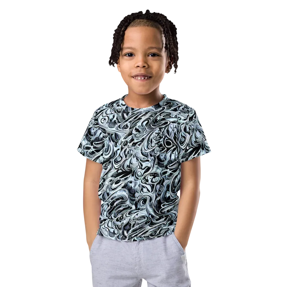 Horkey's Nebula on Kids Crew Neck T-Shirt — Front