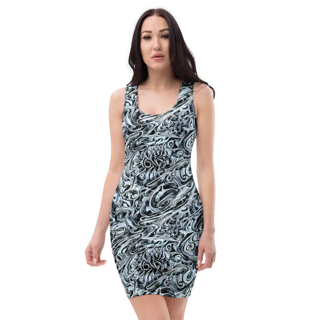 Horkey's Nebula on Bodycon Dress — Front