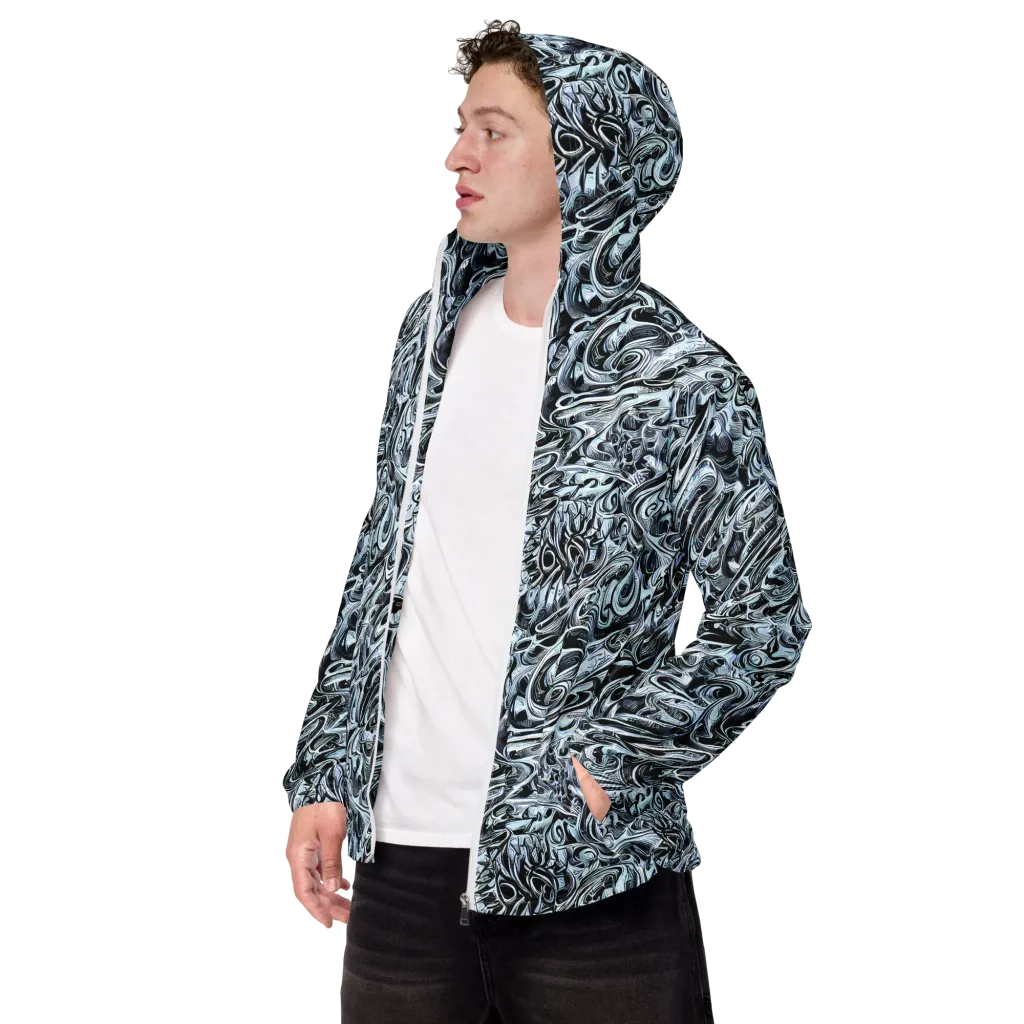 Horkey's Nebula on Men's Windbreaker — Left Front