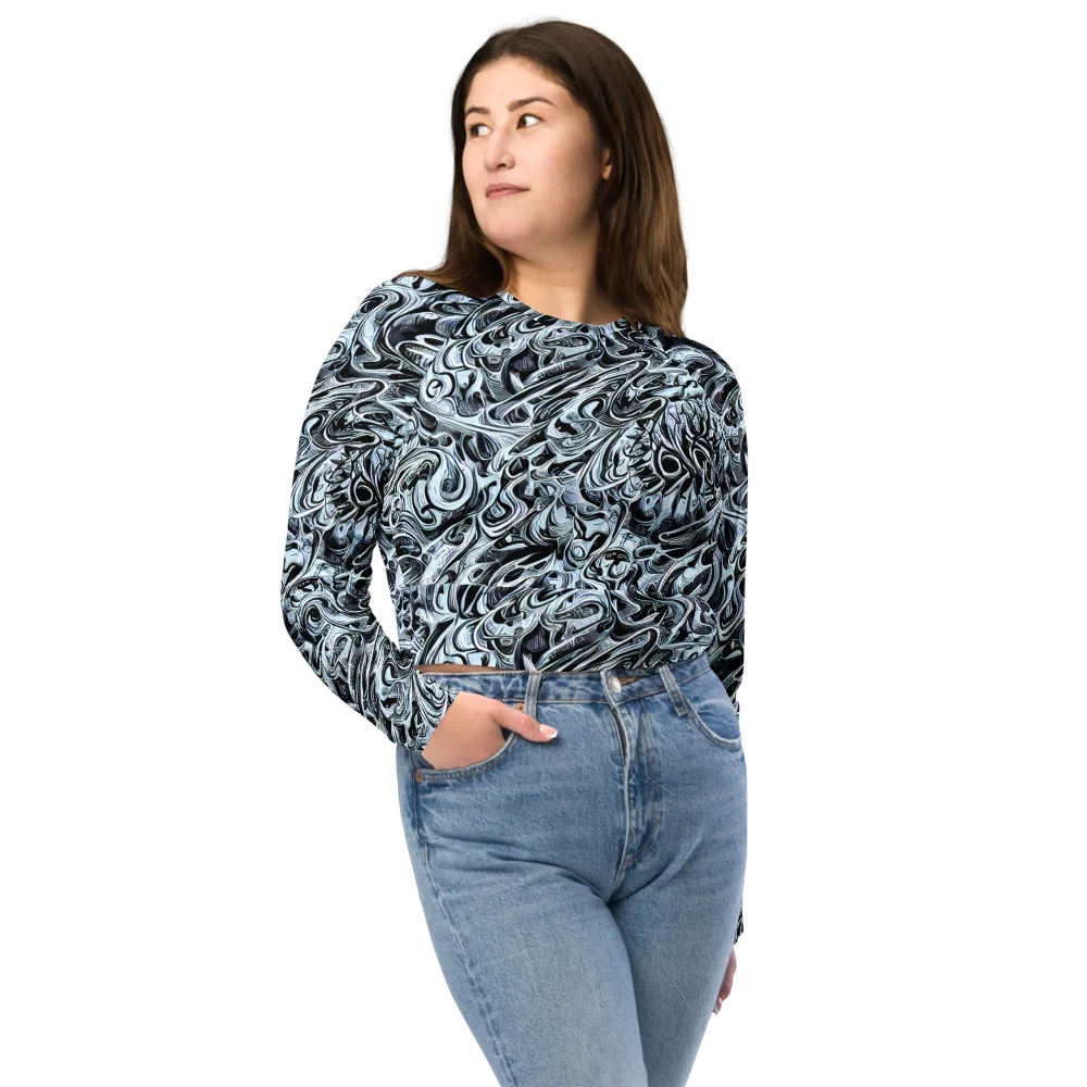 Horkey's Nebula on Long Sleeve Crop Top — Front