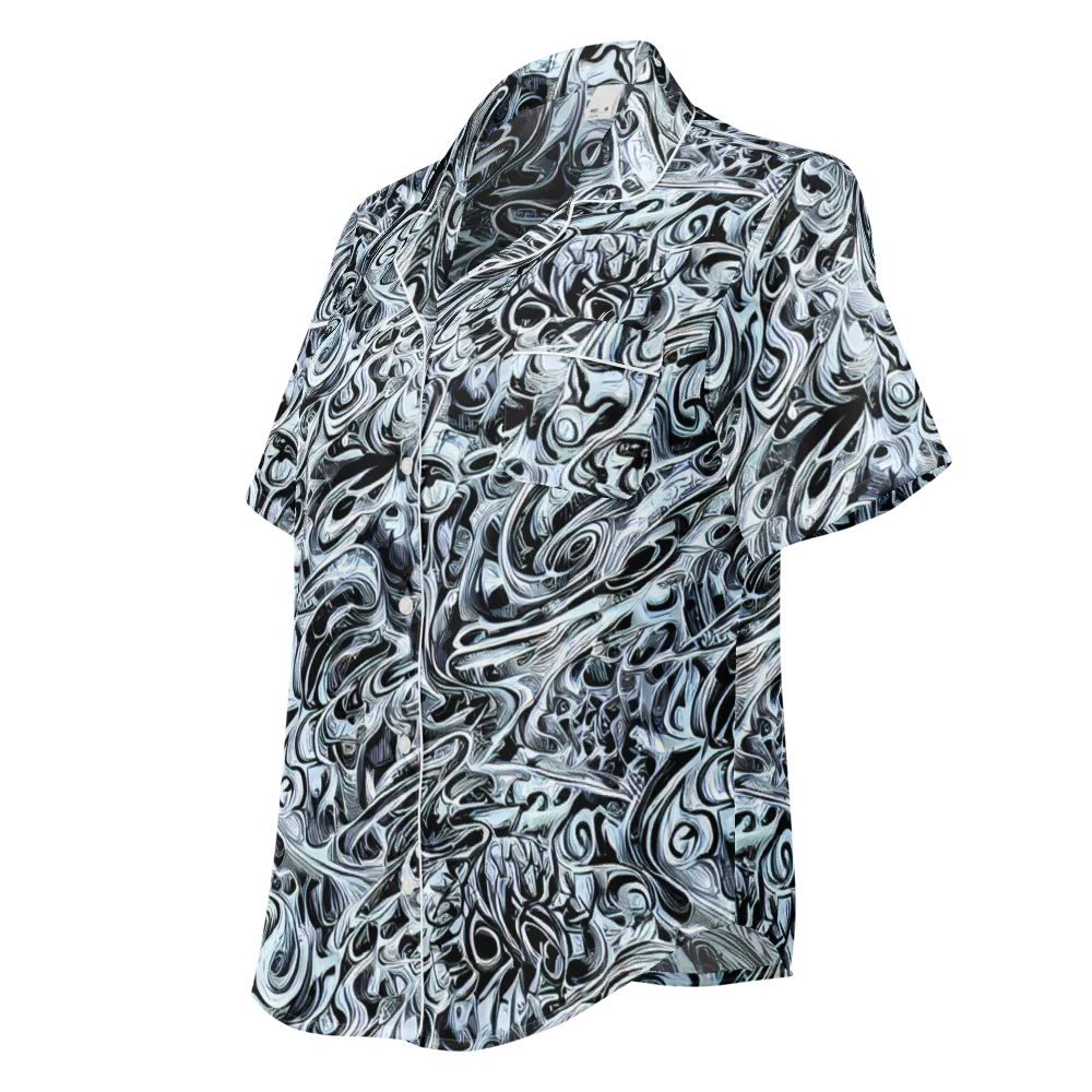 Horkey's Nebula on Women's Short Sleeve Pajama Top — Left Front