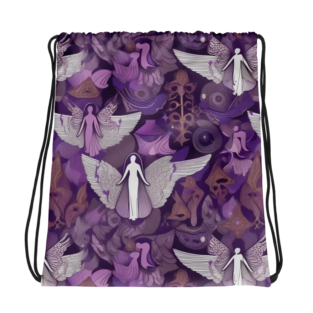Amethyst Angels on Drawstring Bag — Photo