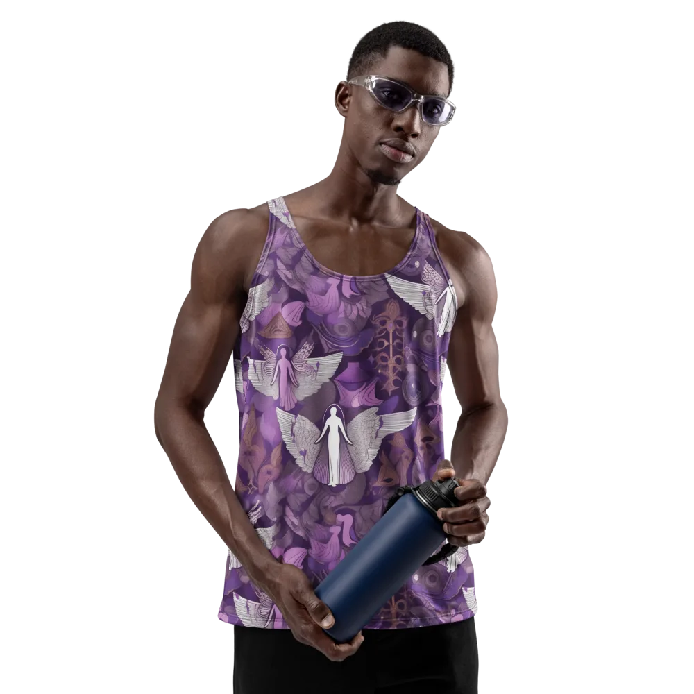 Amethyst Angels on Men's Tank Top — Front