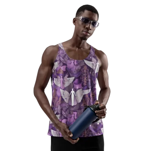 Amethyst Angels on a Men's Tank Top