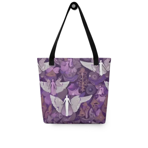Amethyst Angels on a Tote Bag