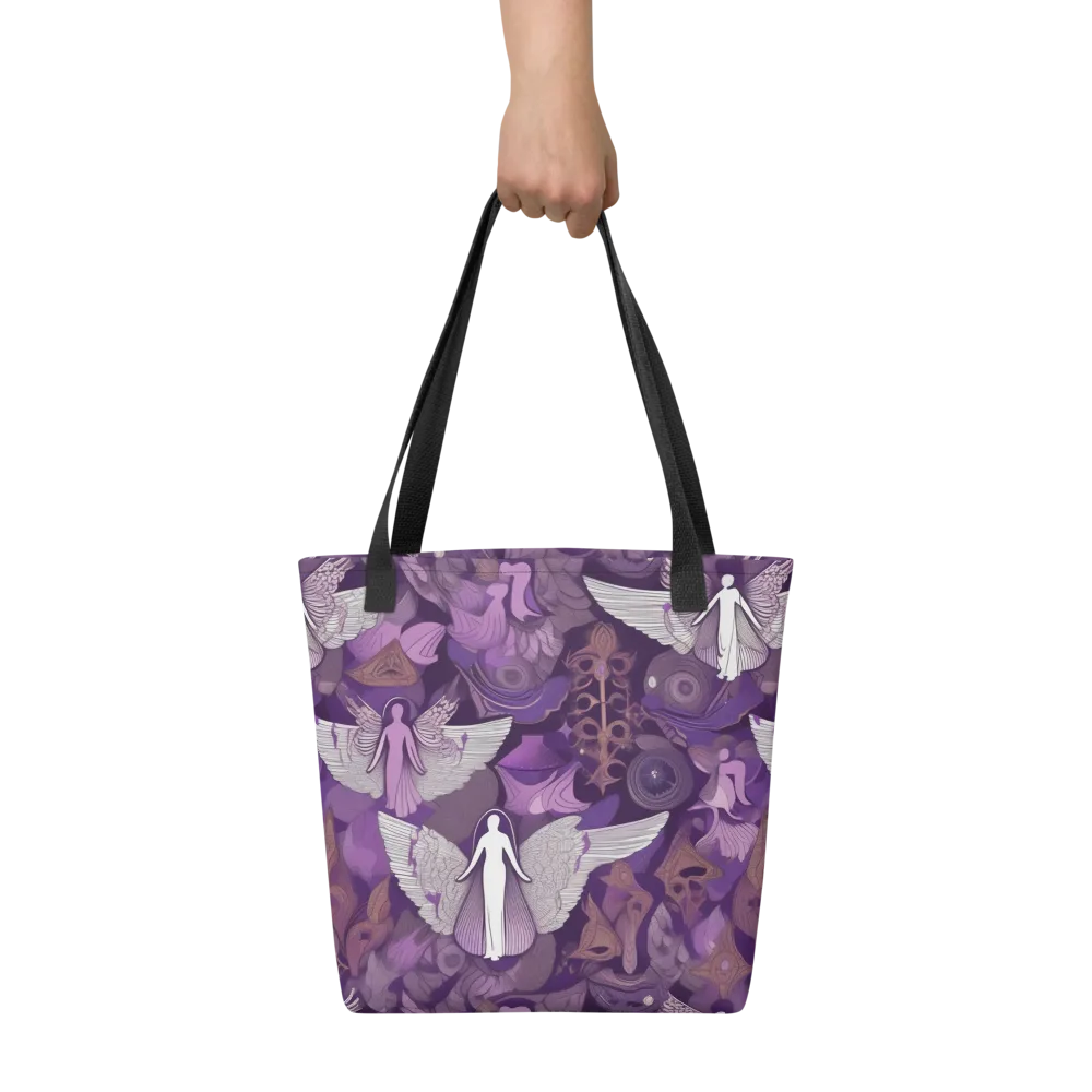 Amethyst Angels on Tote Bag — Front