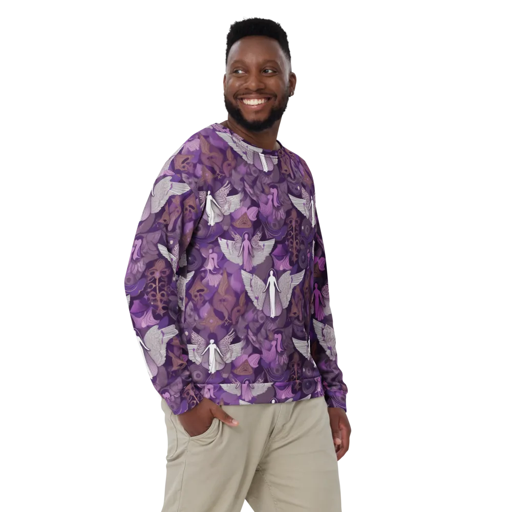 Amethyst Angels on Sweatshirt — Front