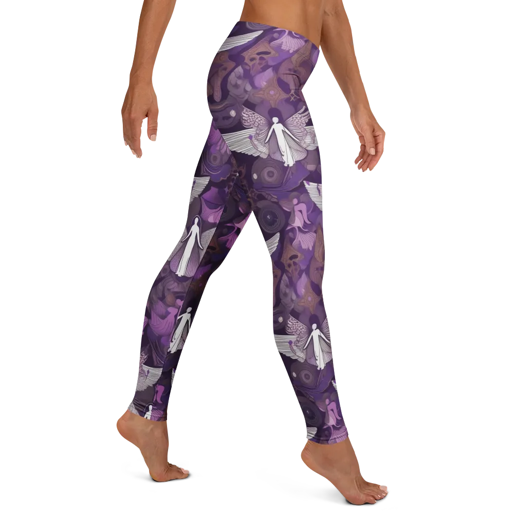 Amethyst Angels on Leggings — Right