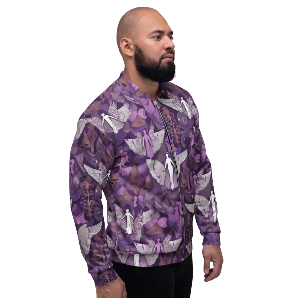 Amethyst Angels on Bomber Jacket — Right