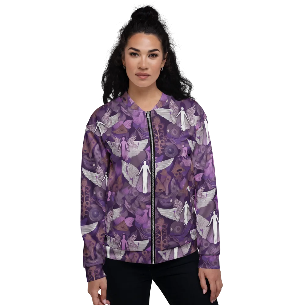 Amethyst Angels on Bomber Jacket — Front