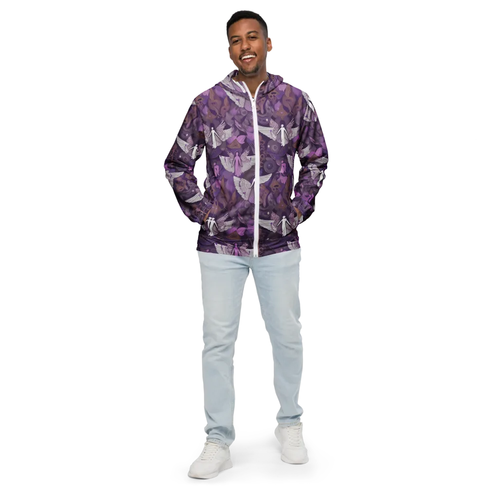Amethyst Angels on Men's Windbreaker — Front