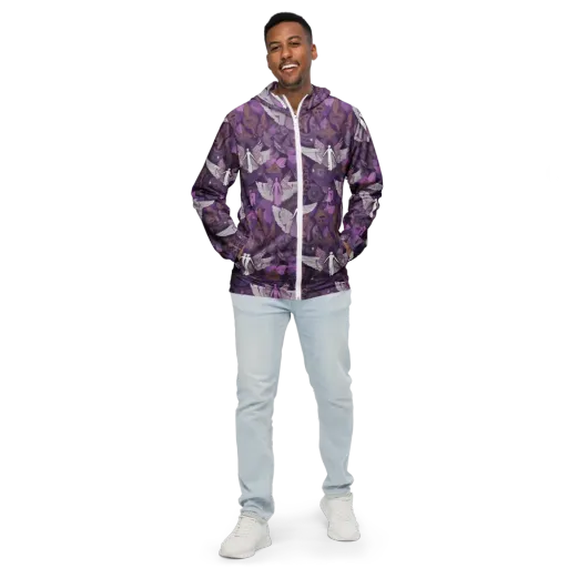 Amethyst Angels on a Men's Windbreaker