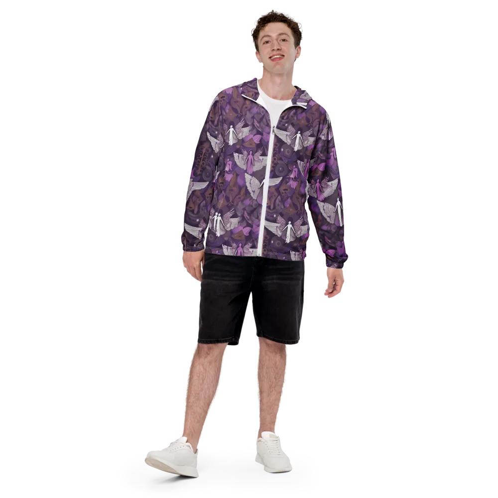 Amethyst Angels on Men's Windbreaker — Front