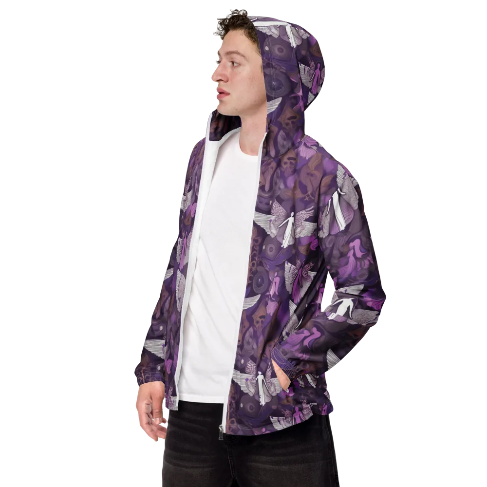 Amethyst Angels on Men's Windbreaker — Left Front