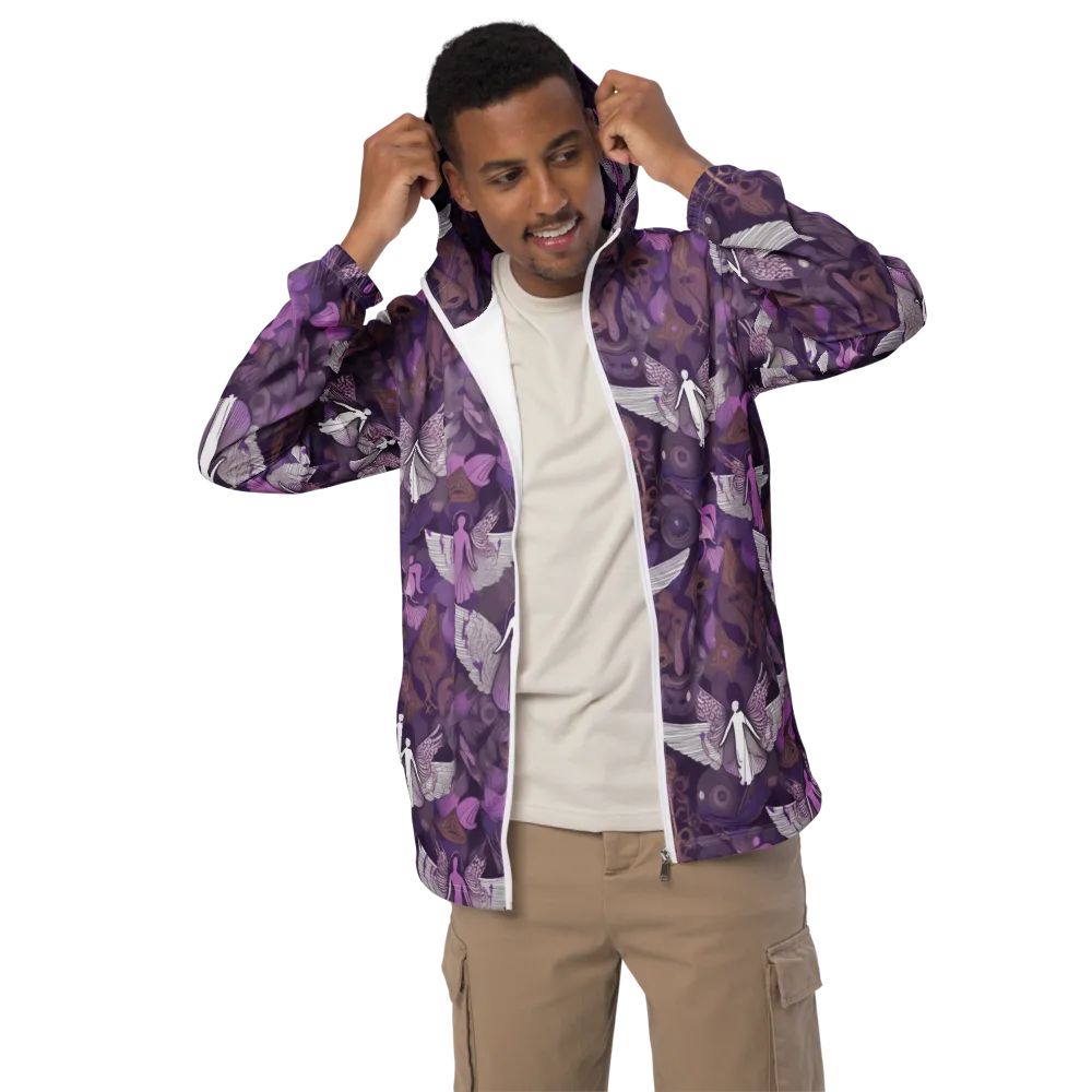 Amethyst Angels on Men's Windbreaker — Front