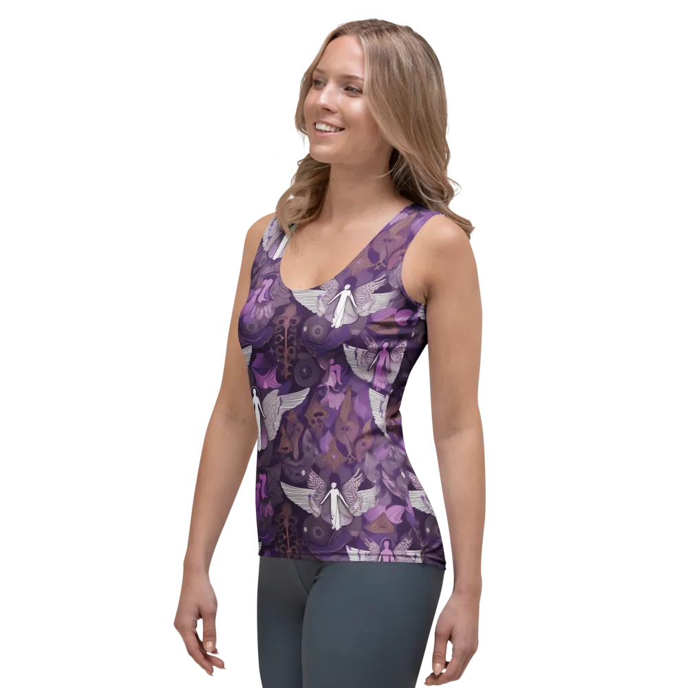 Amethyst Angels on Women's Tank Top — Left Front