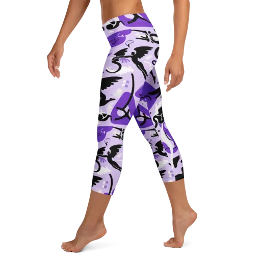Midnight Aerobatics on a Capri Leggings