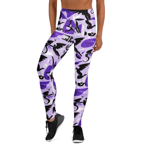Midnight Aerobatics on a Yoga Leggings