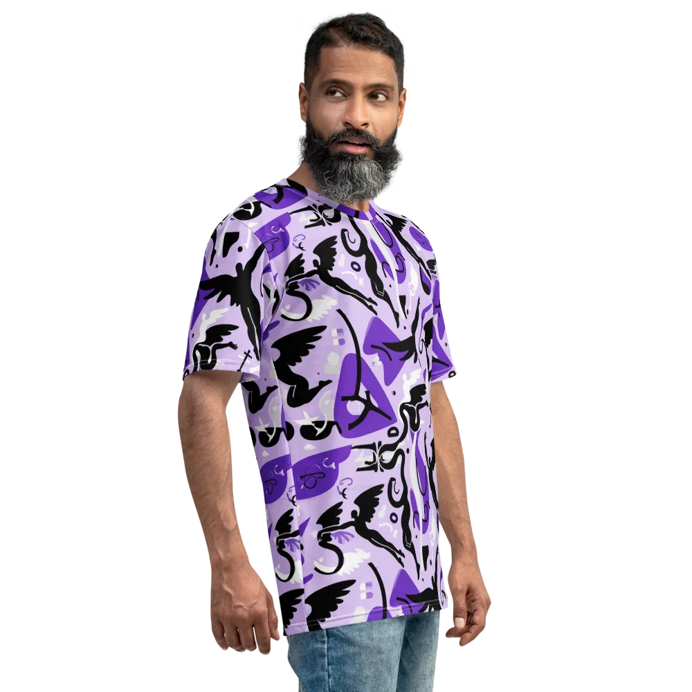 Midnight Aerobatics on Men's Crew Neck T-Shirt — Right