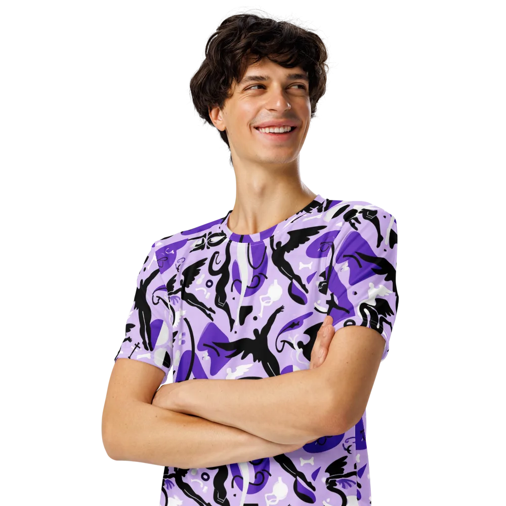 Midnight Aerobatics on Men's Crew Neck T-Shirt — Left Front