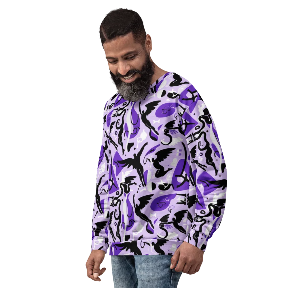 Midnight Aerobatics on Sweatshirt — Left Front