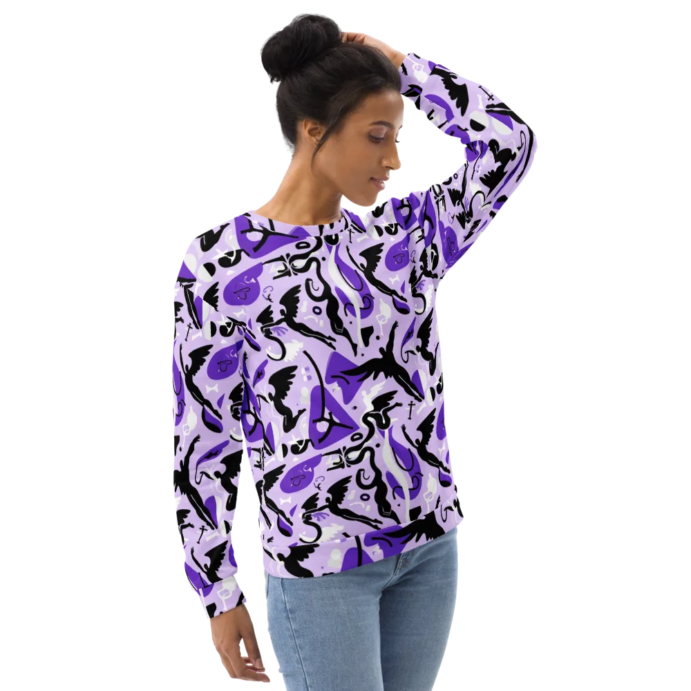 Midnight Aerobatics on Sweatshirt — Right Front