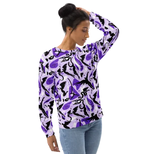 Midnight Aerobatics on a Sweatshirt