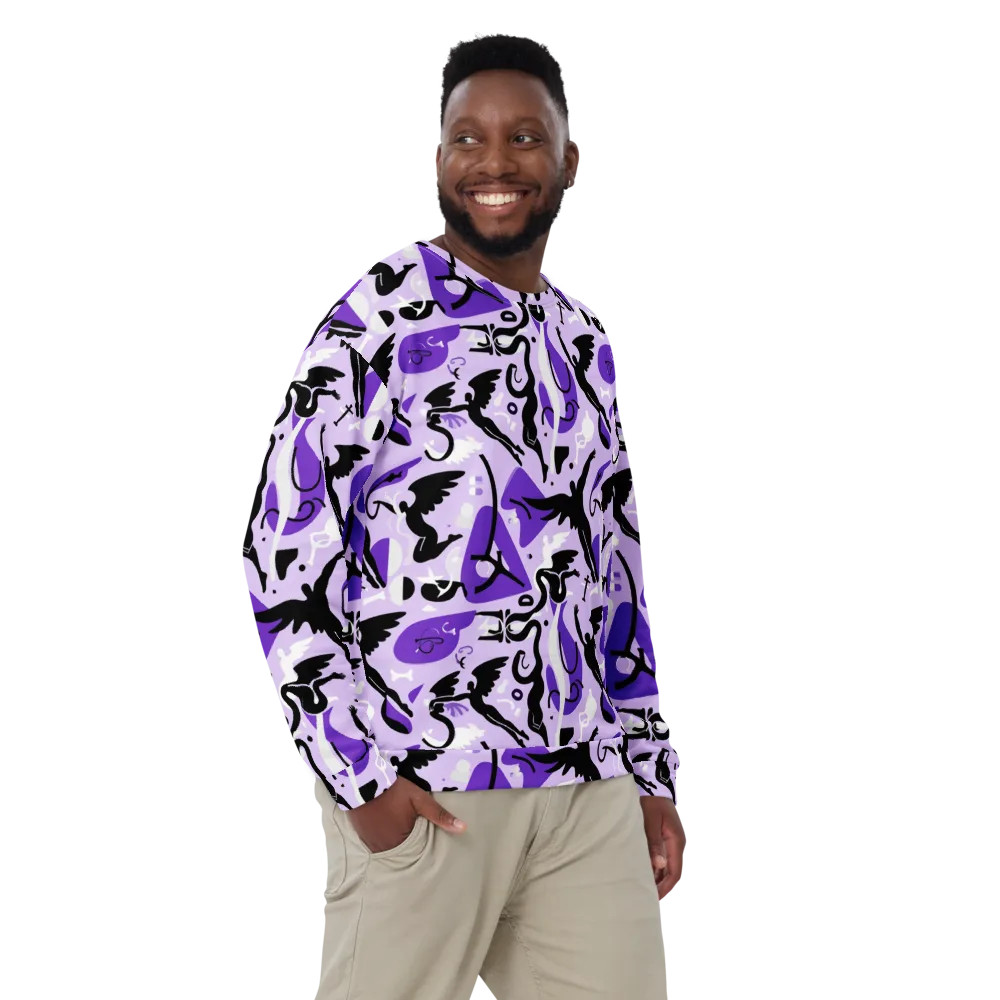 Midnight Aerobatics on Sweatshirt — Front