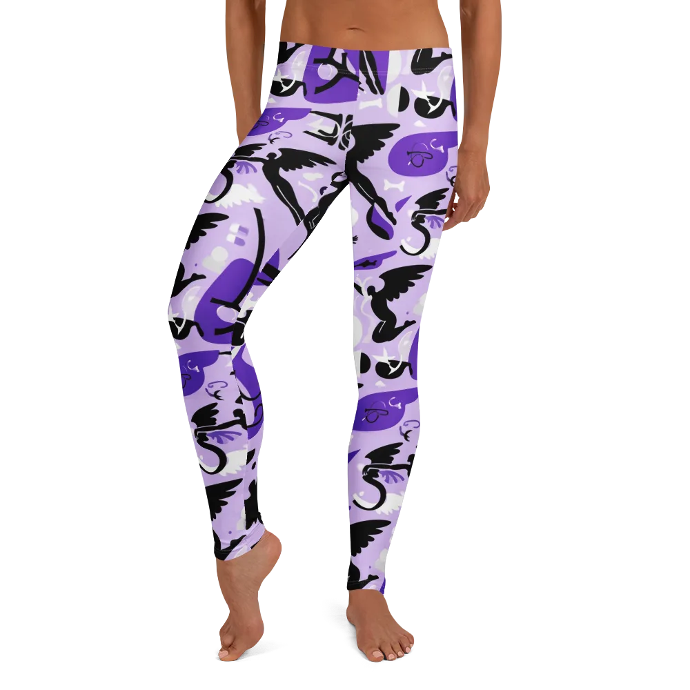 Midnight Aerobatics on Leggings — Front