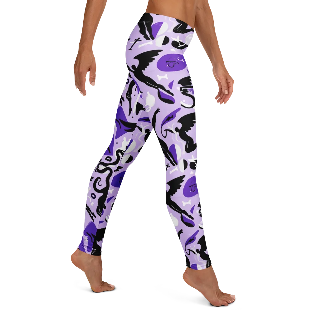 Midnight Aerobatics on Leggings — Right
