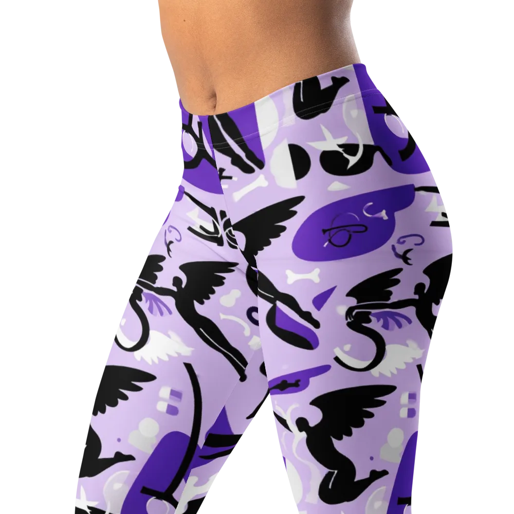 Midnight Aerobatics on Leggings — Left Front
