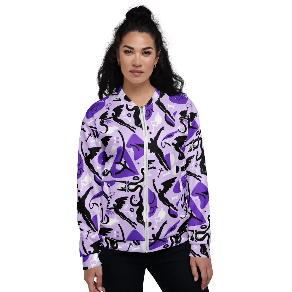 Midnight Aerobatics on Bomber Jacket — Front
