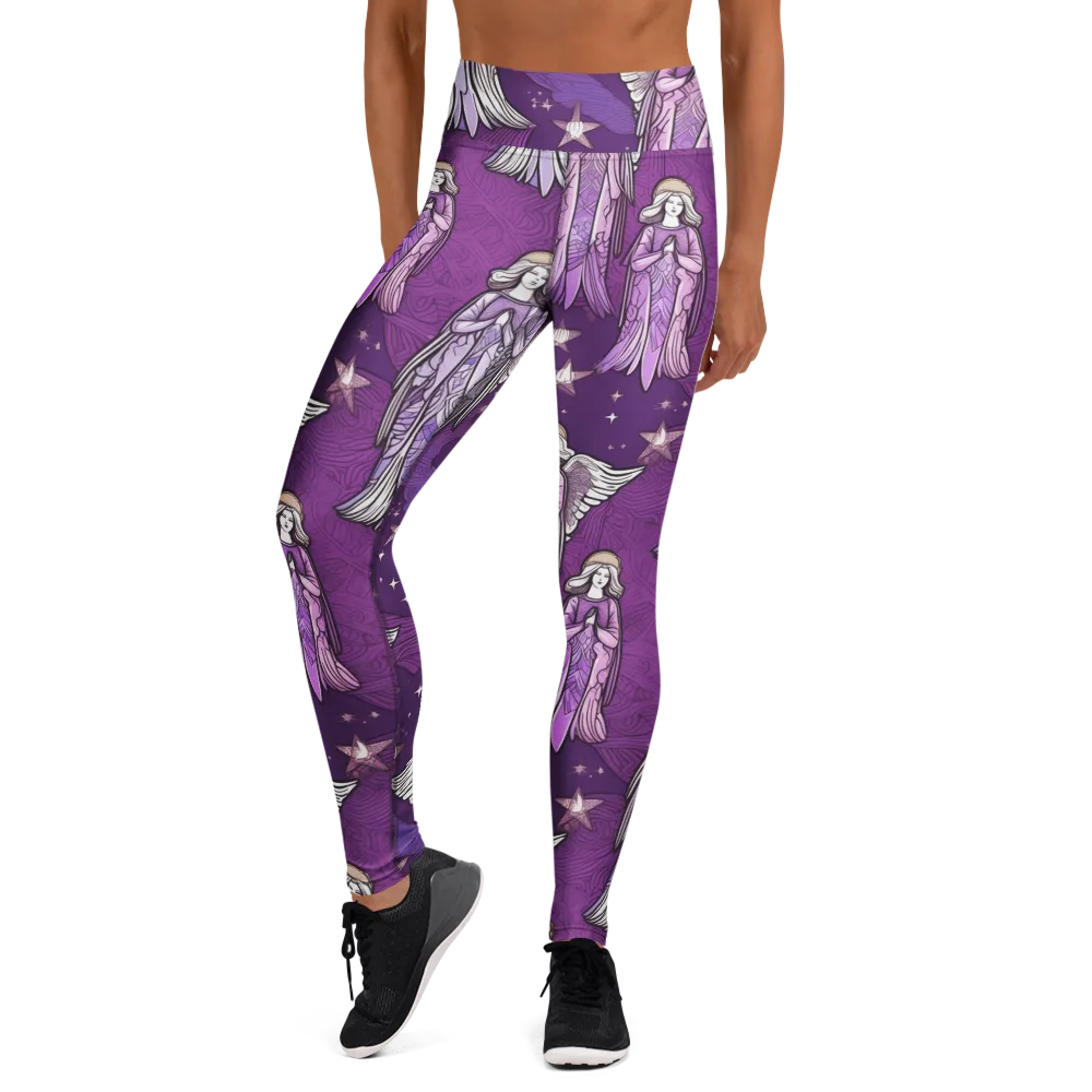 Starlit Choir on Yoga Leggings — Front