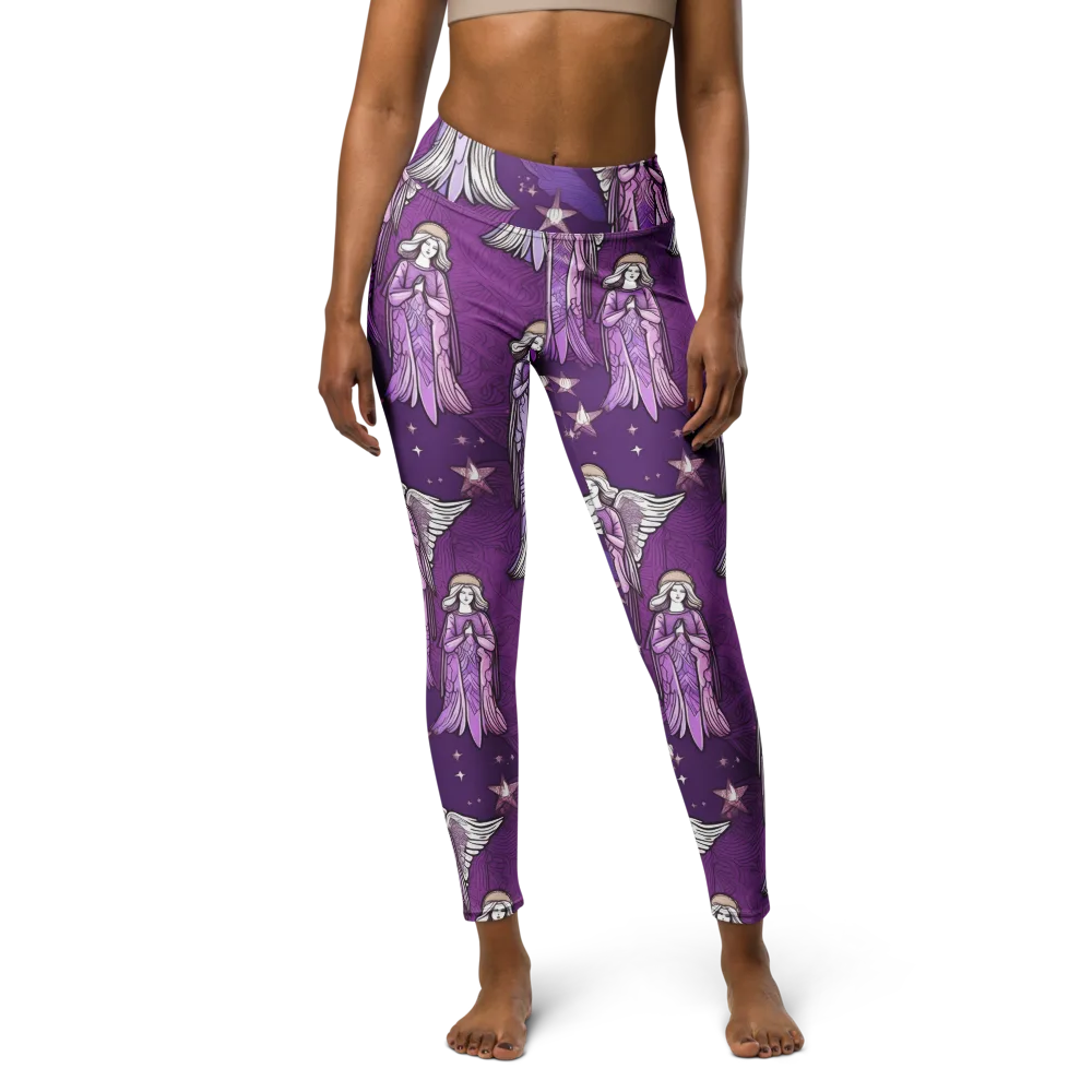 Starlit Choir on Yoga Leggings — Front