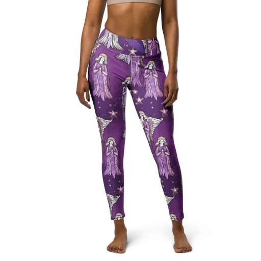 Starlit Choir on a Yoga Leggings