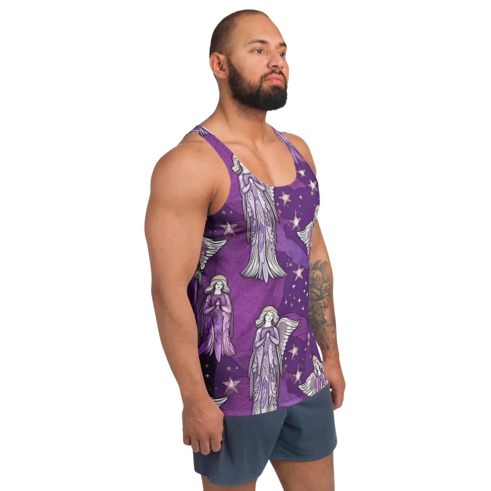 Starlit Choir on Men's Tank Top — Right Front