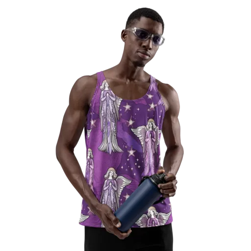 Starlit Choir on a Men's Tank Top