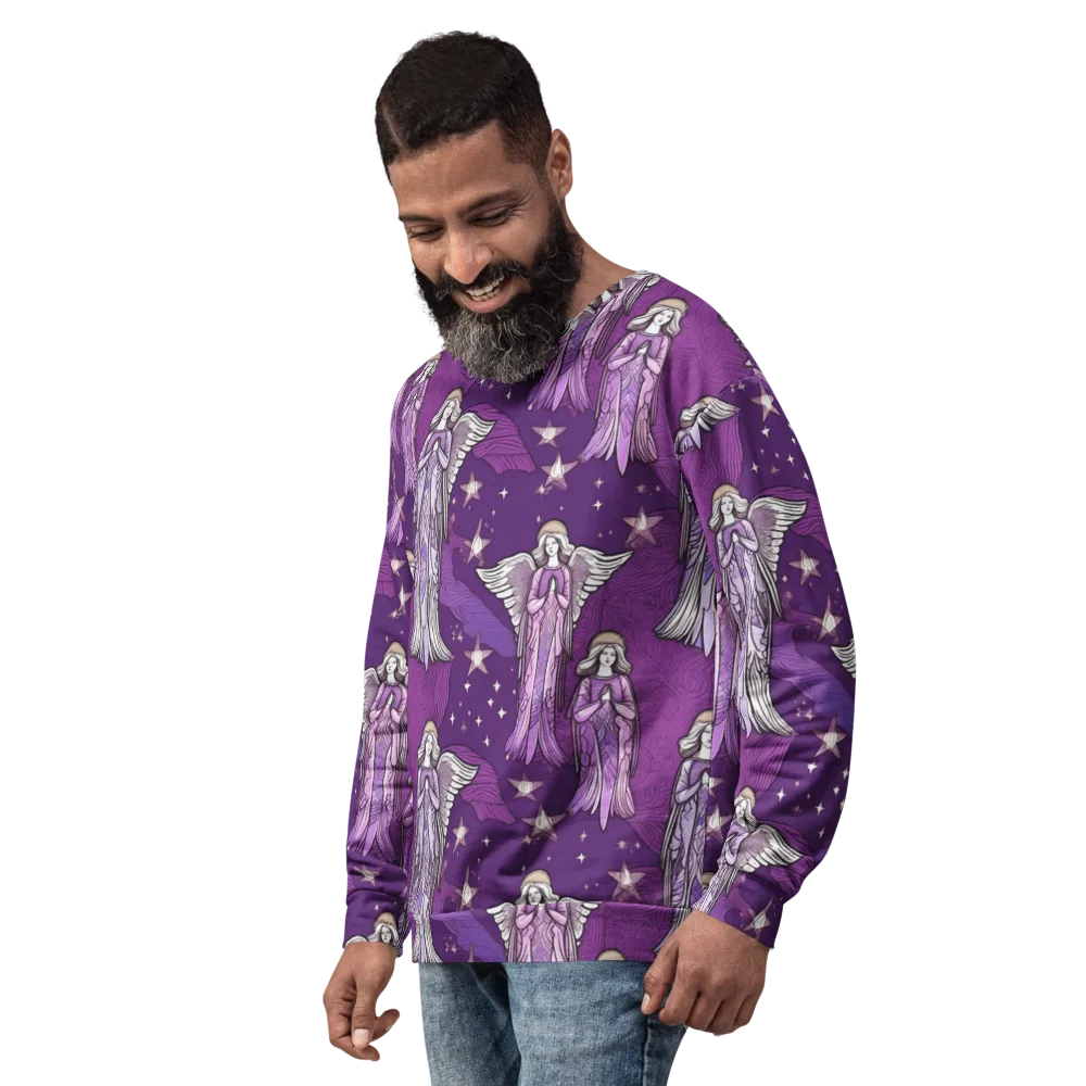 Starlit Choir on Sweatshirt — Left Front