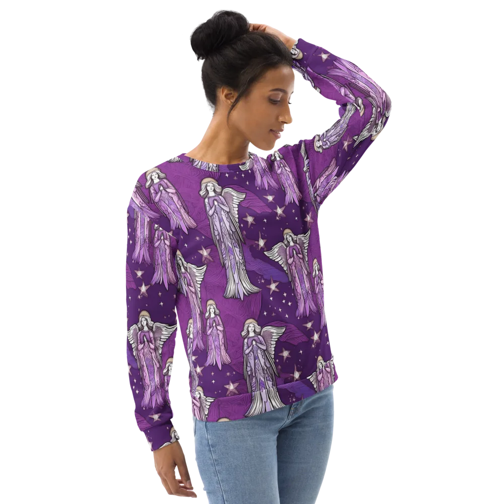 Starlit Choir on Sweatshirt — Right Front