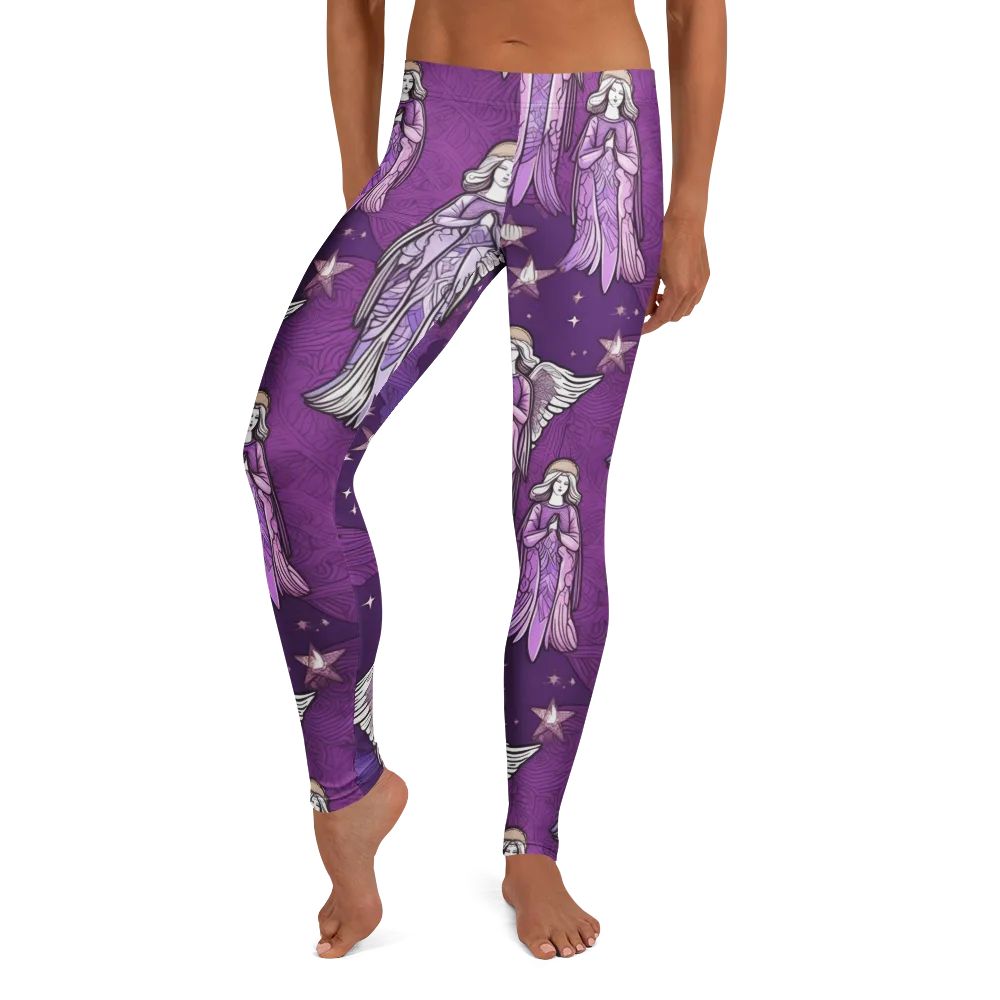 Starlit Choir on Leggings — Front