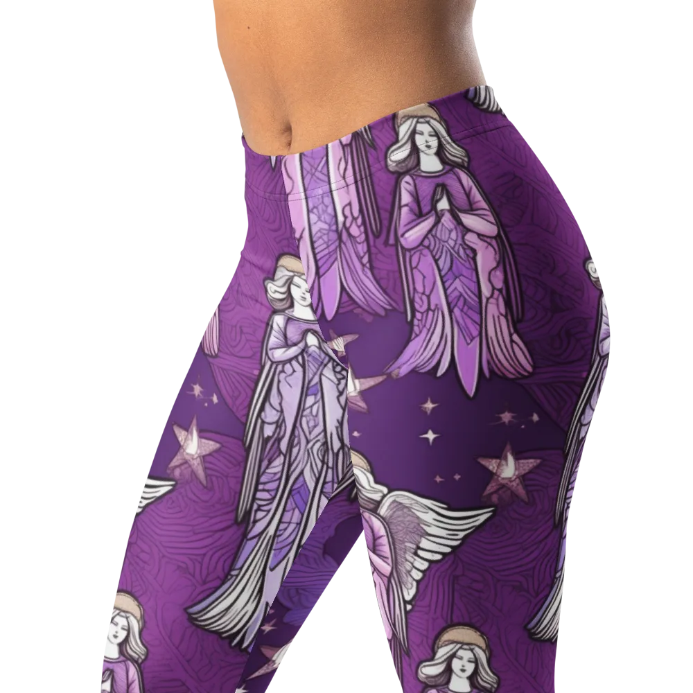 Starlit Choir on Leggings — Left Front